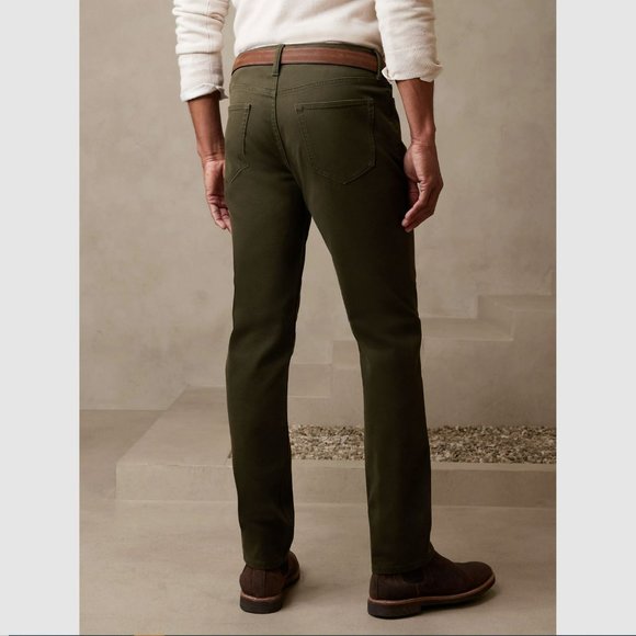 Banana Republic Slim Traveler Pant Cargo Green - Picture 3 of 6